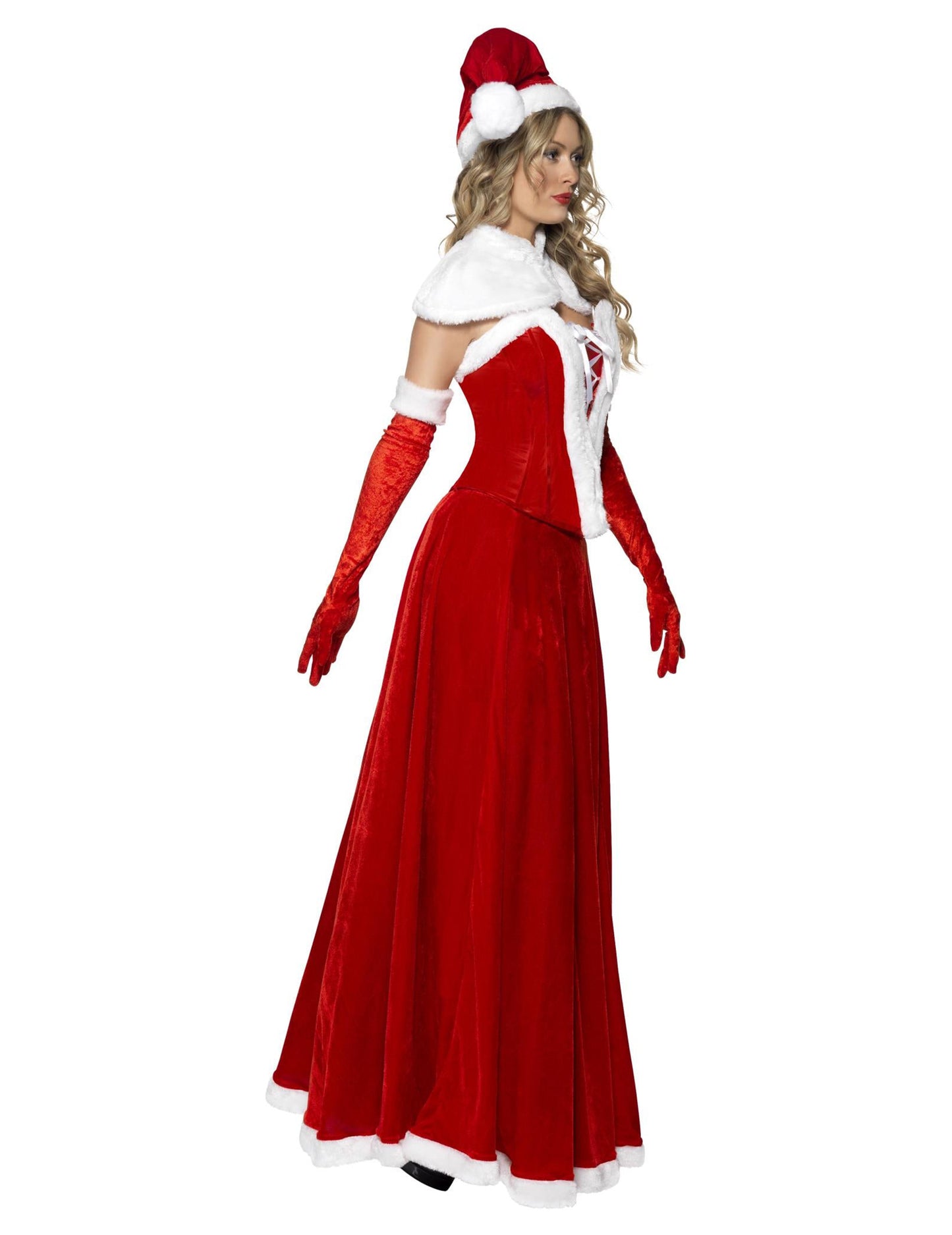 Costum de Crăciun mamă rochie lungă pentru femei