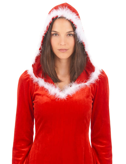 Déguisement Mère Noël sexy manches longues femme