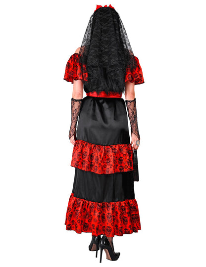 Costum mexican de Ziua Morților pentru femeie