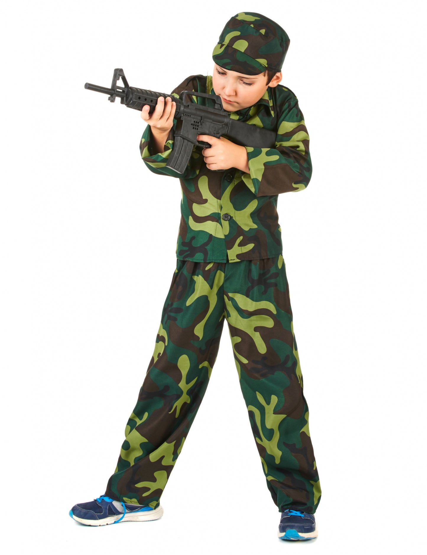 Băiat camuflaj deghizare militară