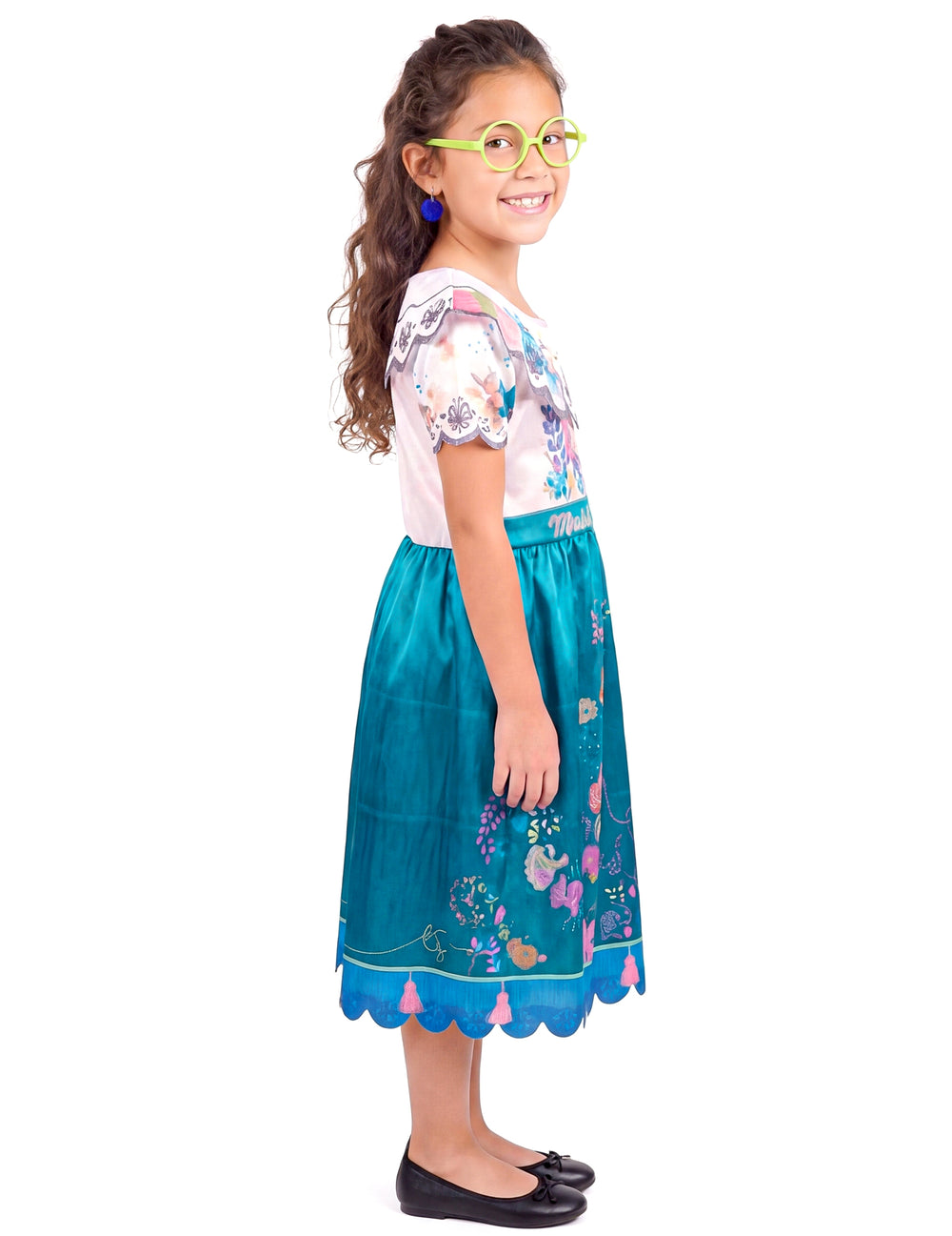 Vue de profil du déguisement Mirabel Encanto™ classique