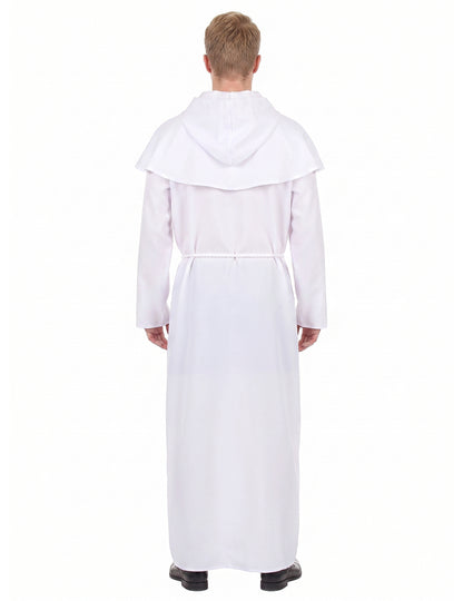 Costum de călugăr alb pentru adulți