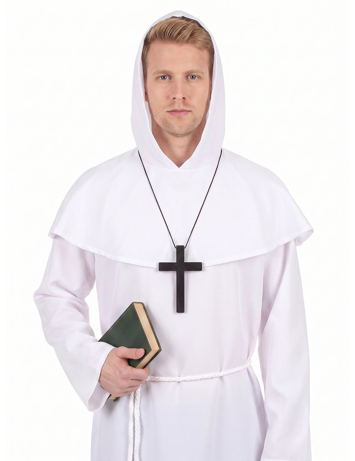 Costum de călugăr alb pentru adulți