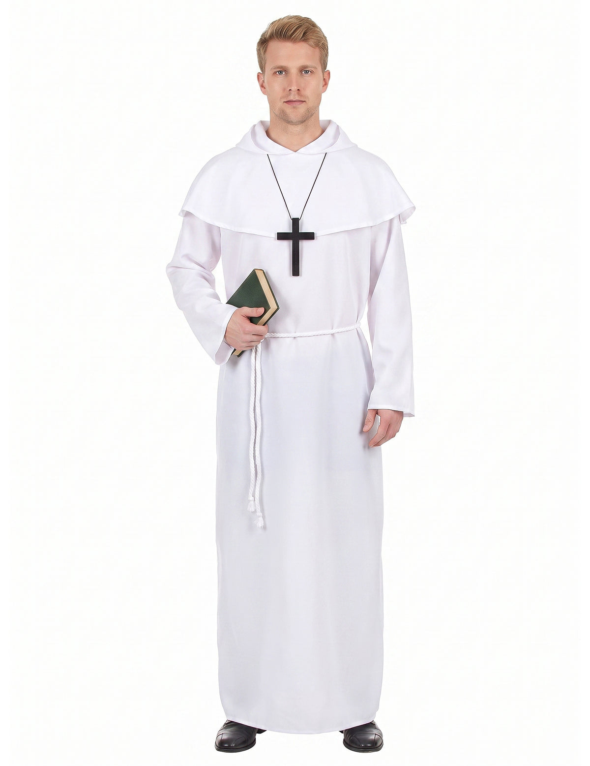 Costum de călugăr alb pentru adulți