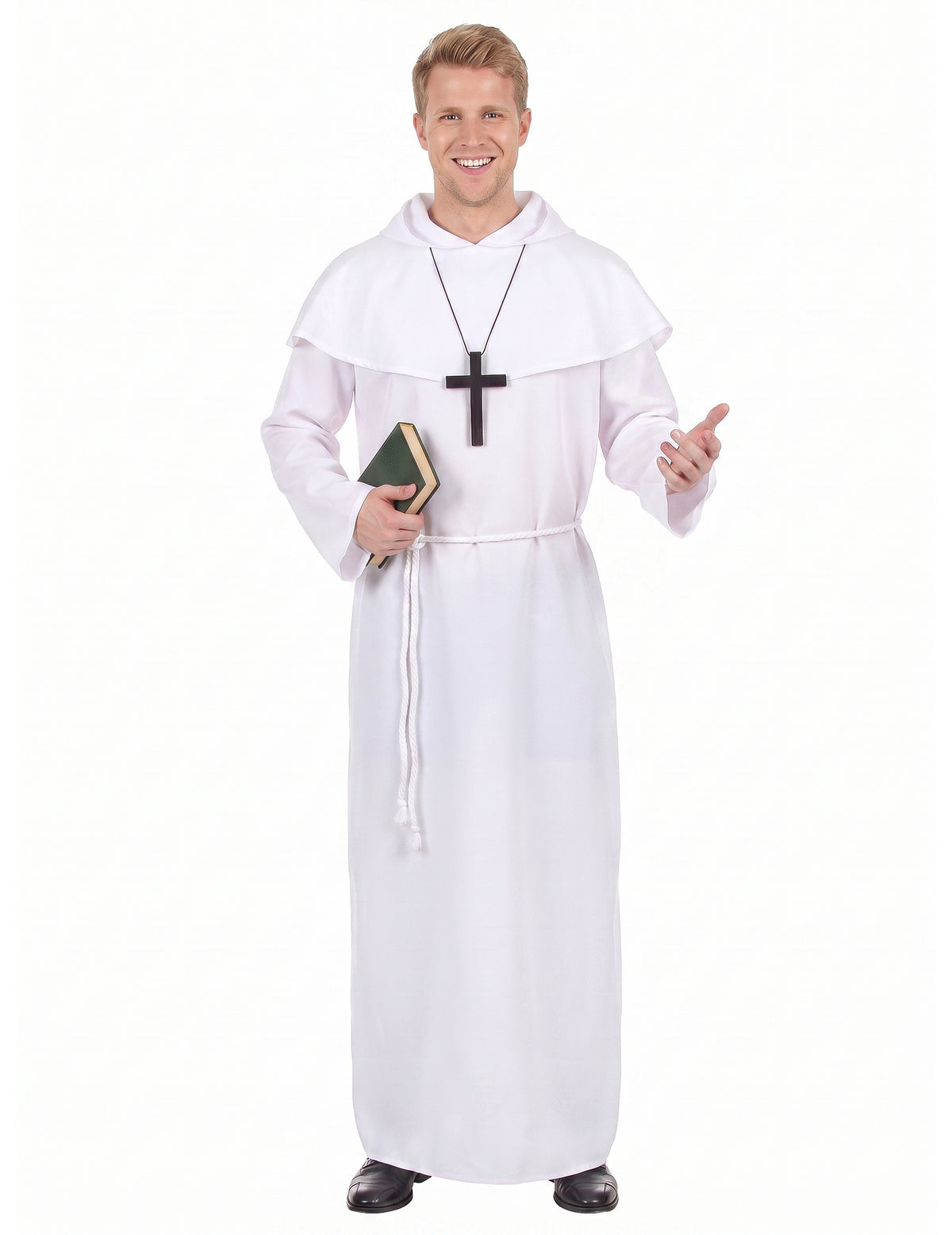 Costum de călugăr alb pentru adulți
