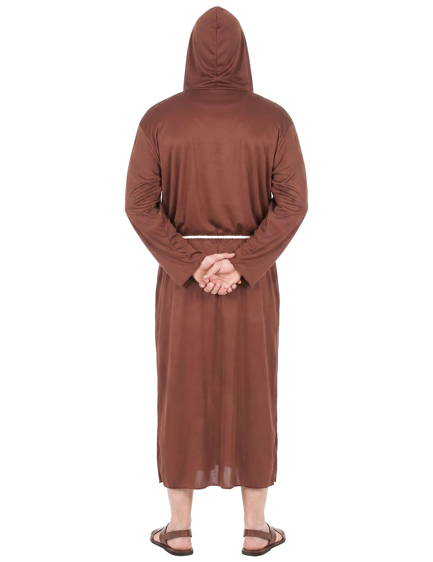 Costum de călugăr maro clar om de dimensiuni mari