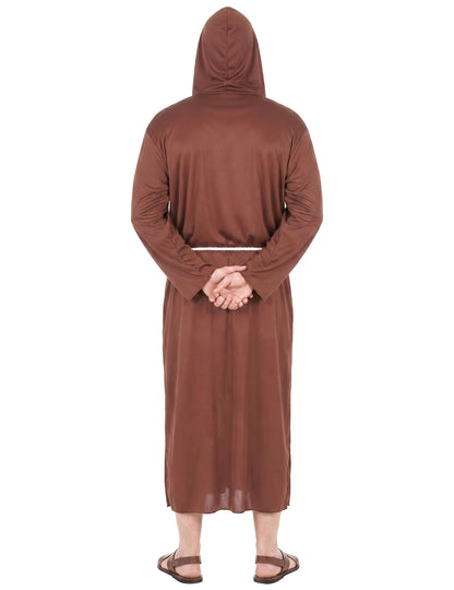 Costum de călugăr maro clar om de dimensiuni mari