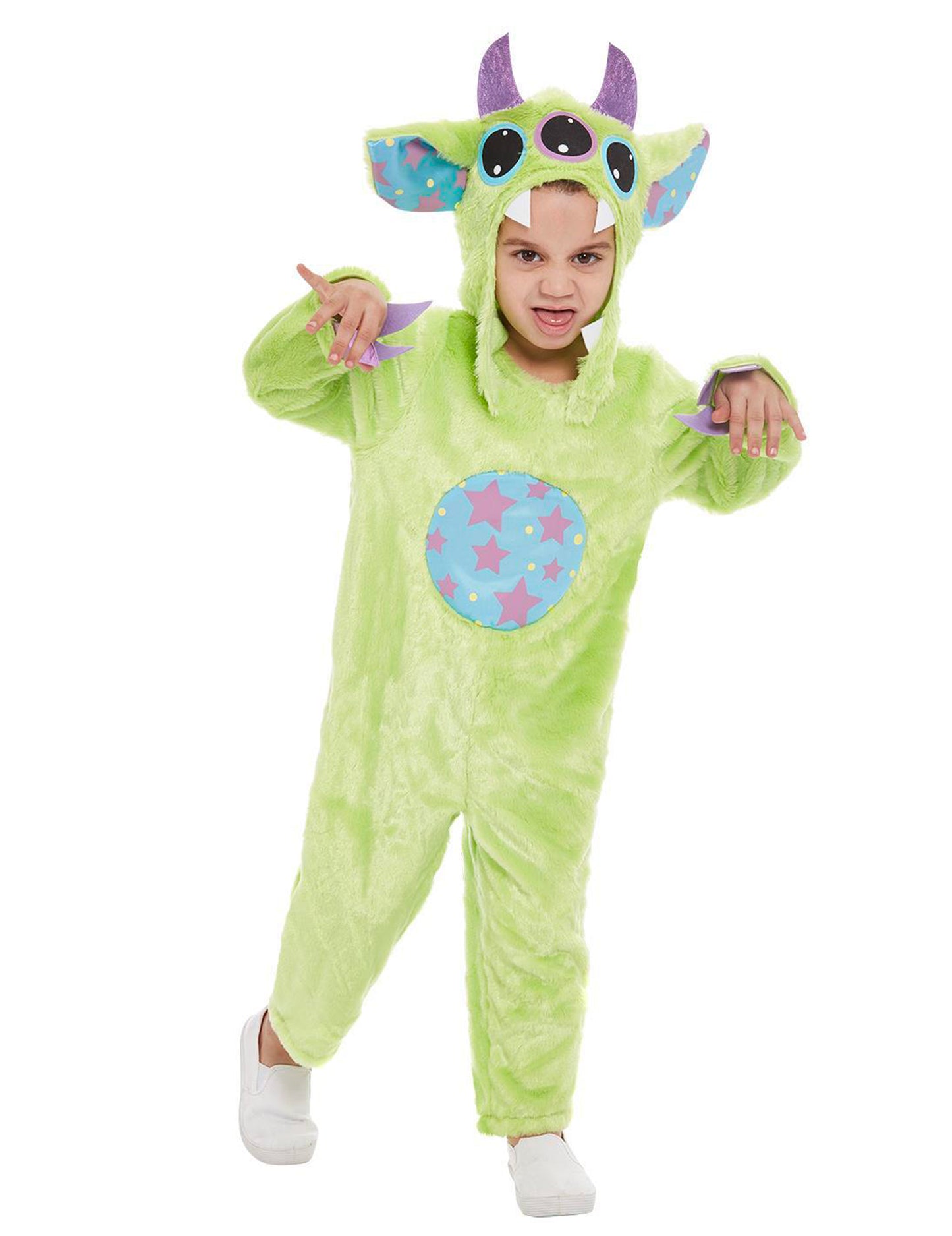 Costum monstru verde pentru bebeluși