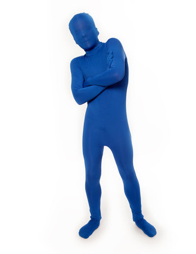 Costum de tip Morphsuit pentru copii, de culoare albastră