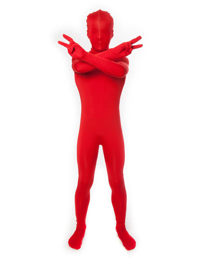 Costum de tip Morphsuit pentru copii, roșu