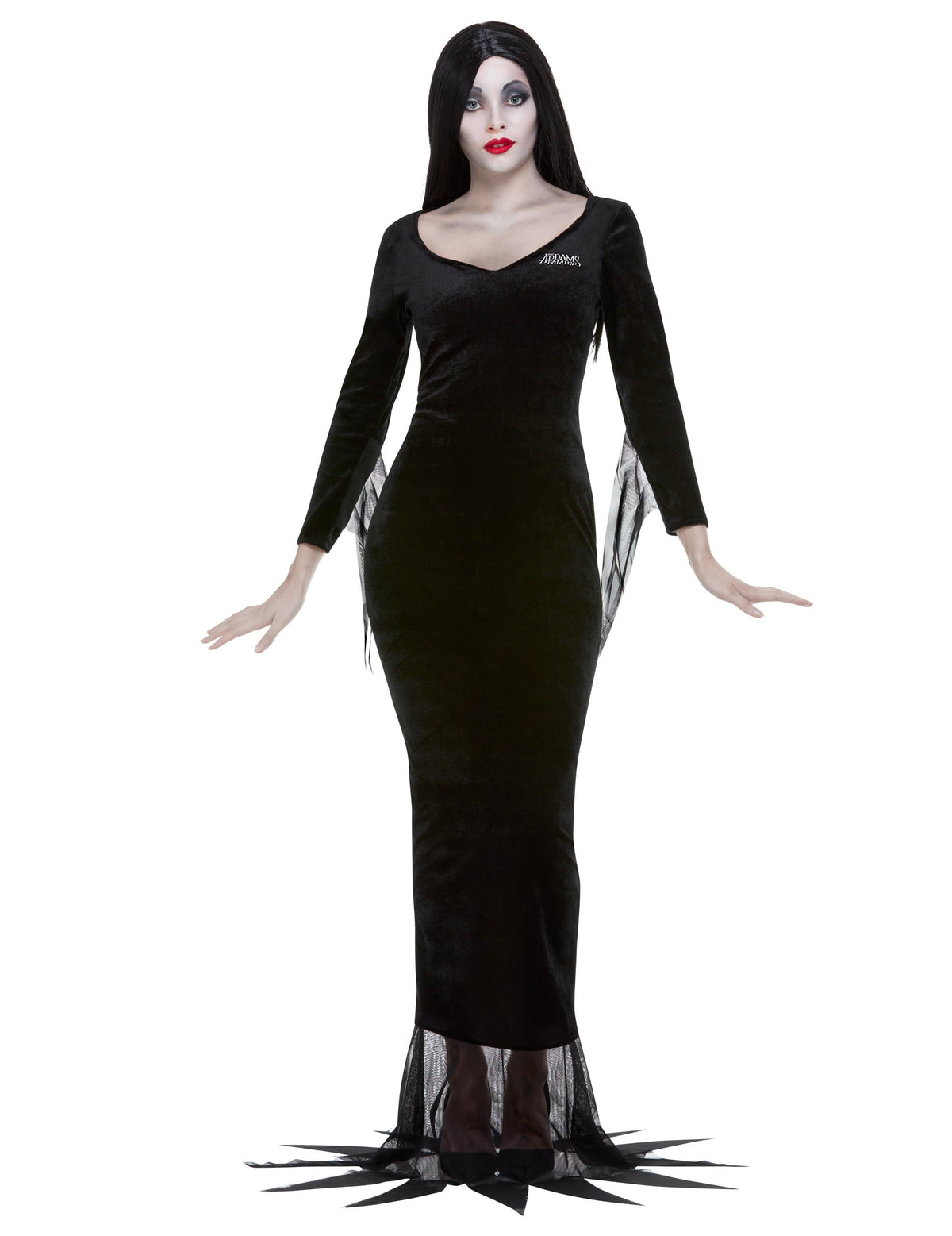 Déguisement Morticia Famille Addams™ pour femme noir en velours