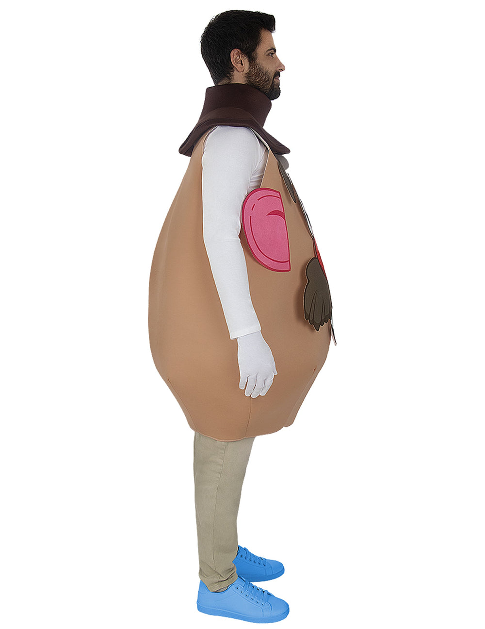 Vue de profil du déguisement Mr Patate Toy Story pour adulte