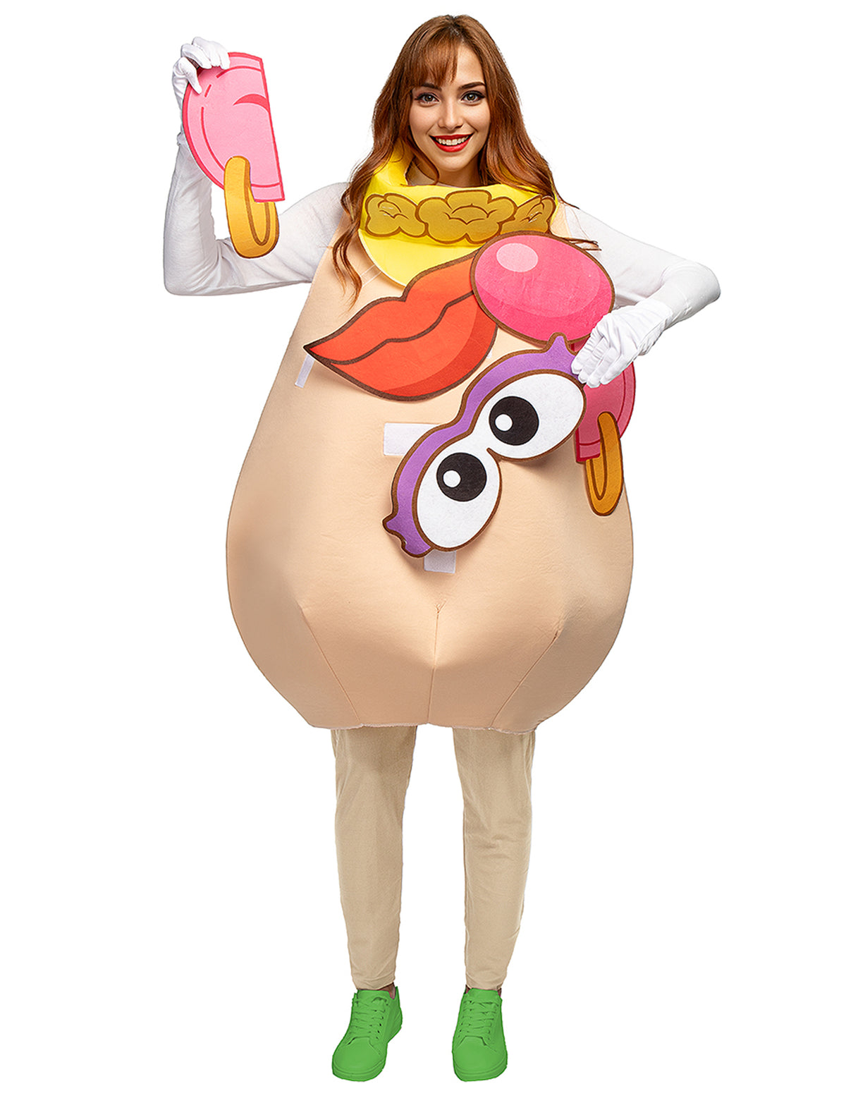 Détail des accessoires de visage amovibles du déguisement Mr Patate - Toy Story™