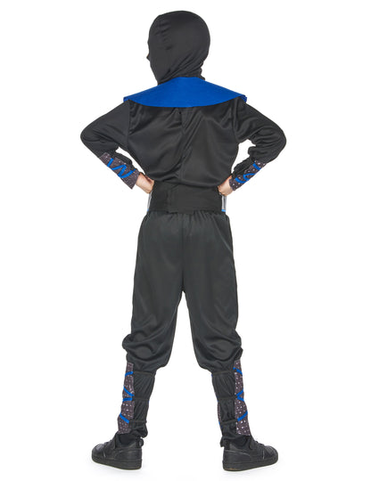 Vue de dos du déguisement ninja pour garçon