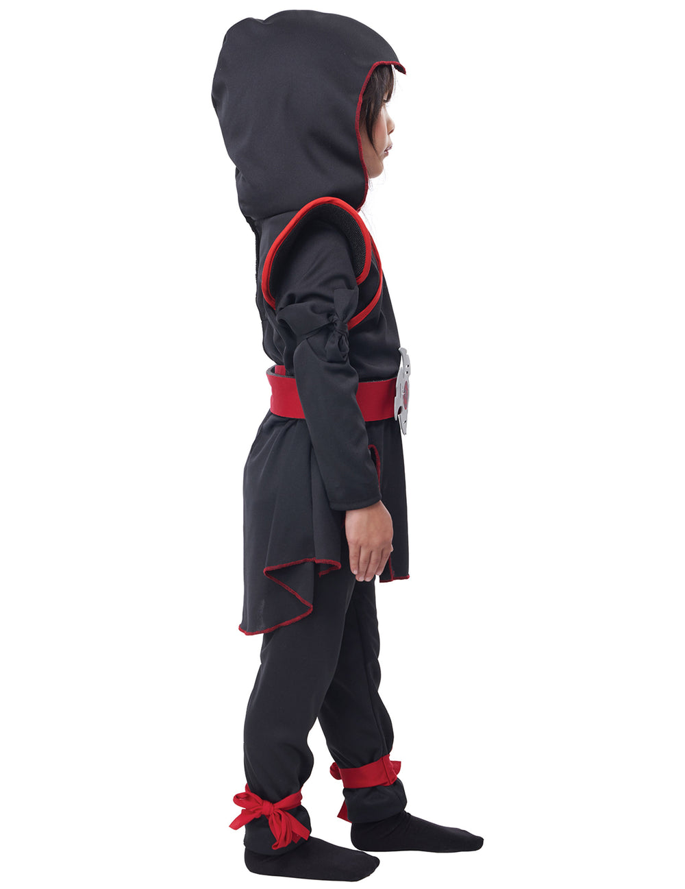 Vue de profil du déguisement ninja luxe pour fille