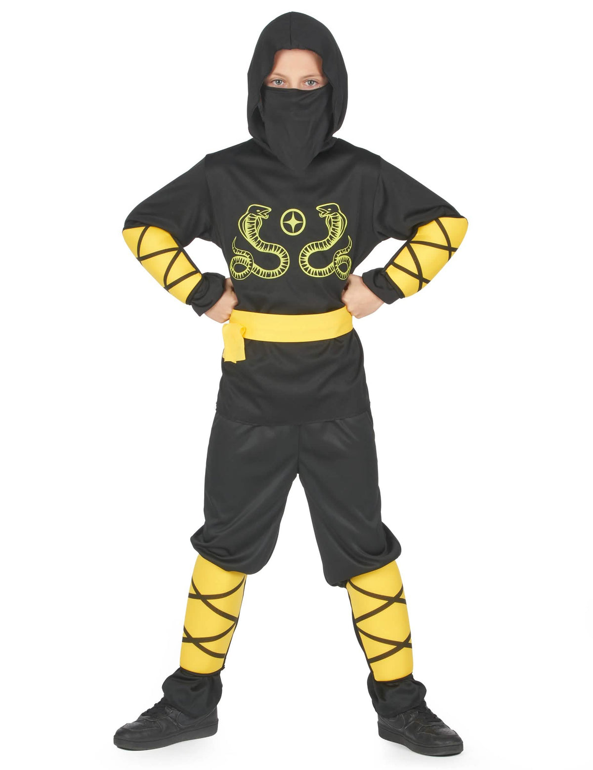 Vue de face du déguisement de ninja