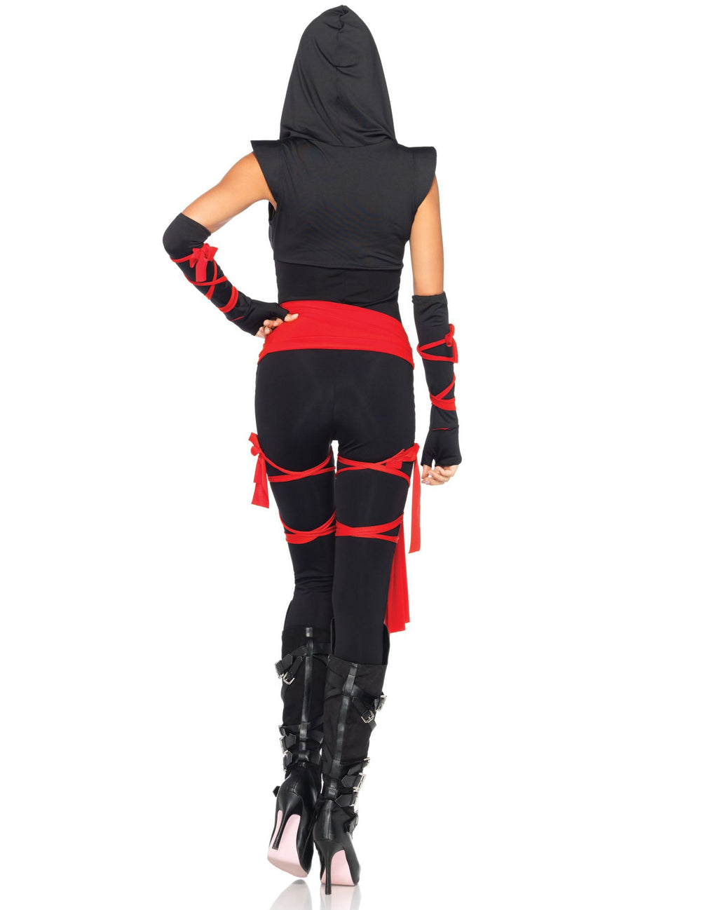 Vue de dos du déguisement de ninja sexy luxe