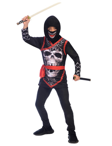 Costum de craniu ninja pentru copii