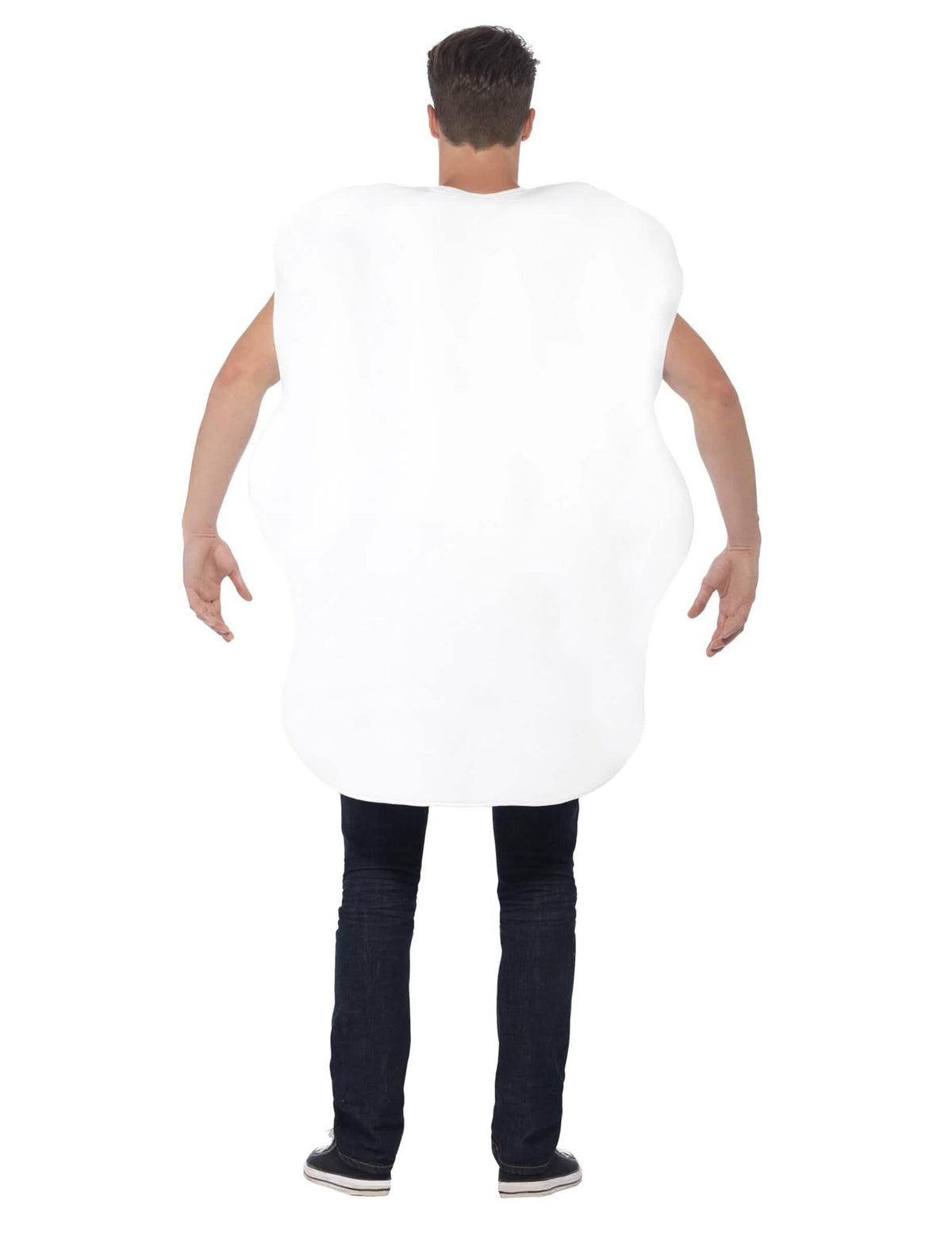 Vedere din spate a costumului ou prăjit pentru adult
