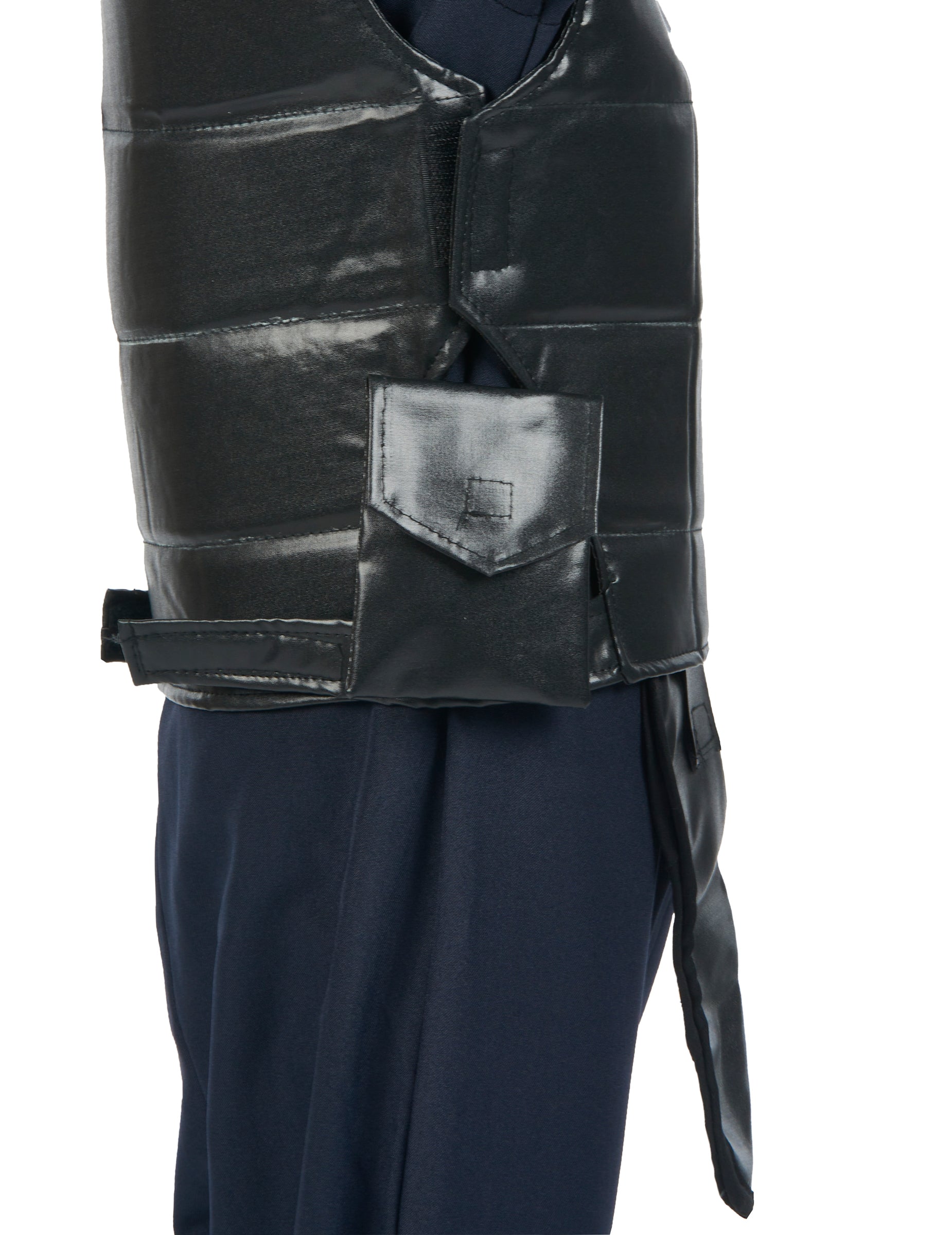 Détail de la poche du plastron du déguisement officier du SWAT