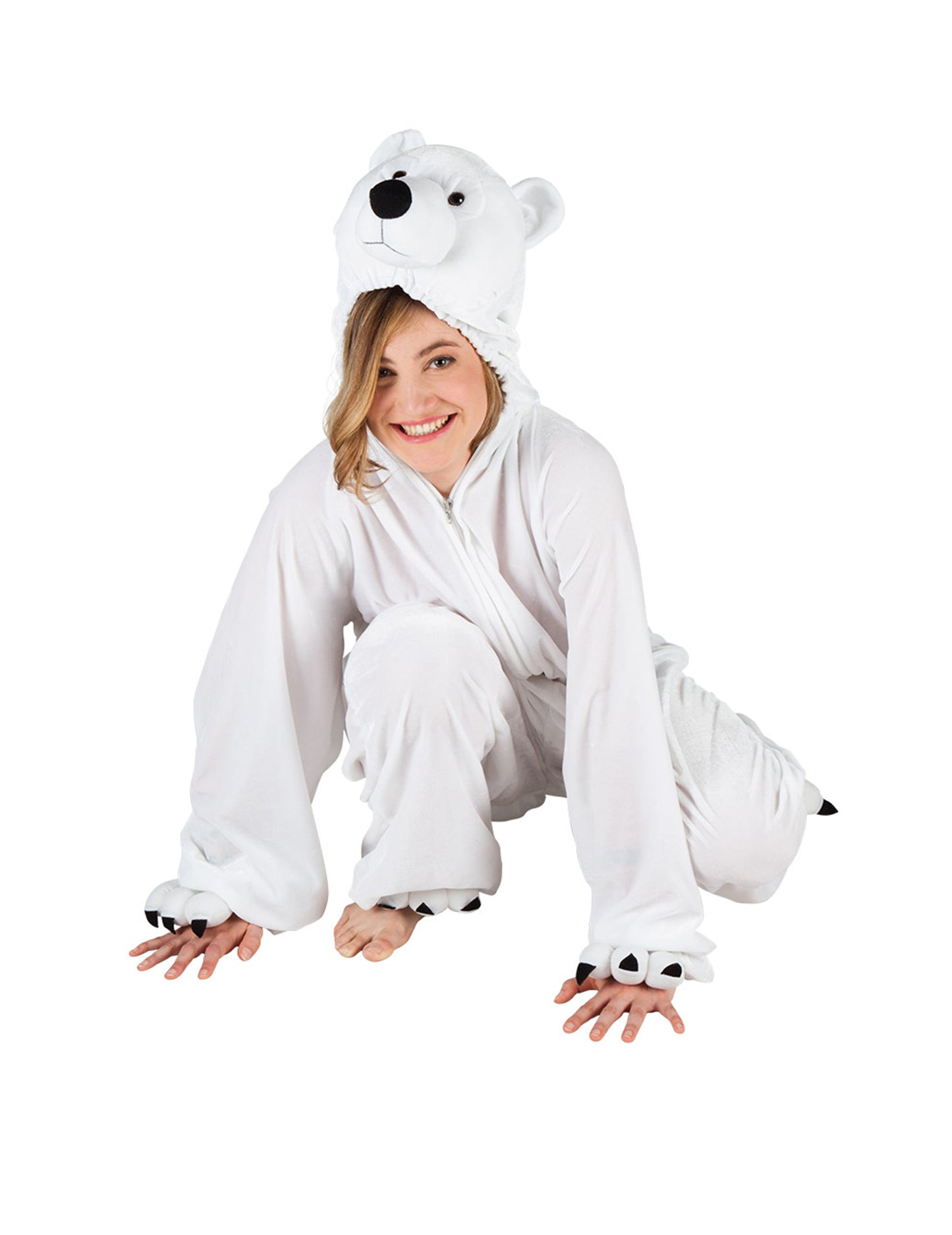 Costum de urs polar pentru adulți