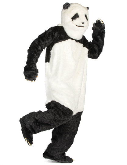 Vue de profil du déguisement de panda pour adulte
