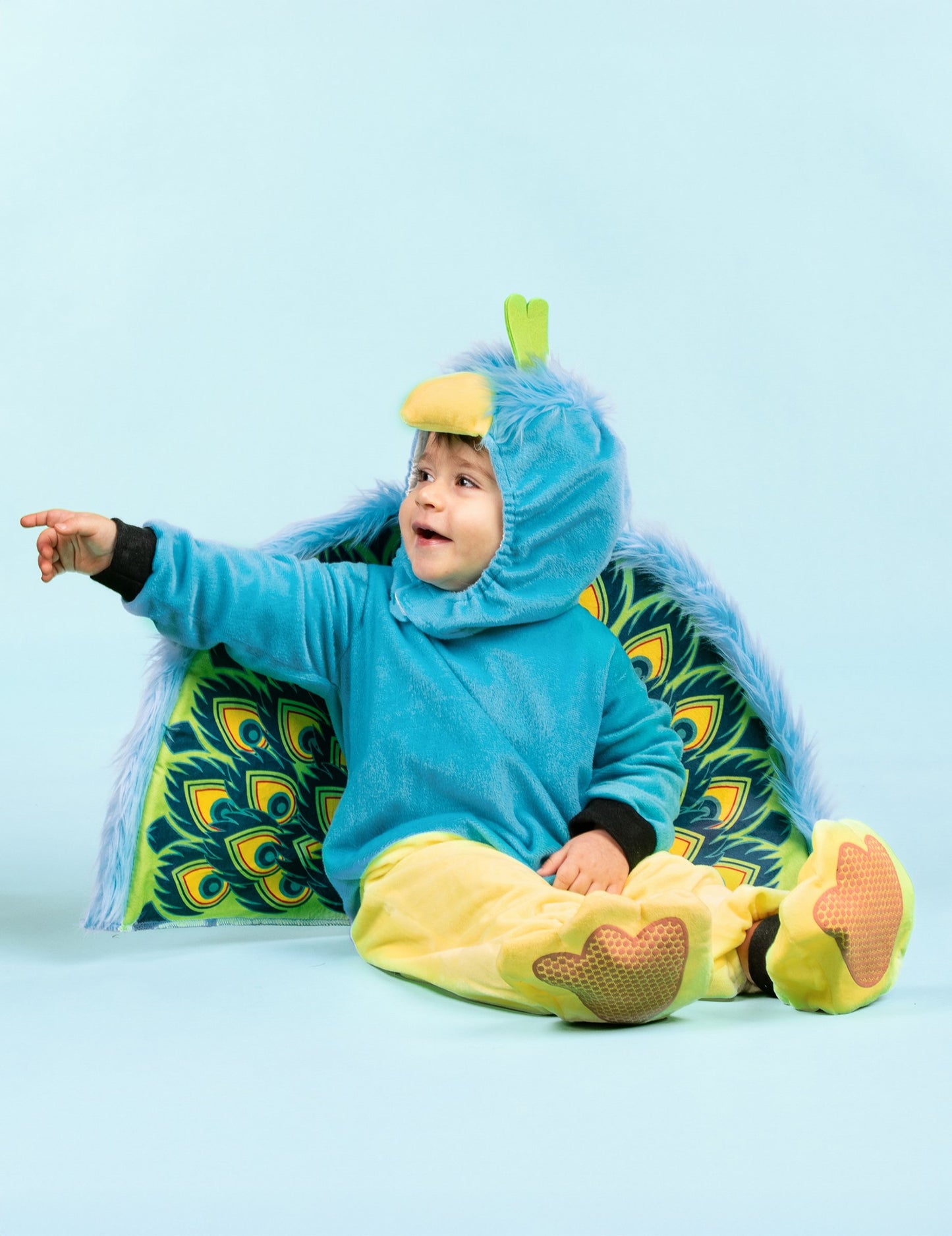 Costum de păun pentru bebeluși - Premium