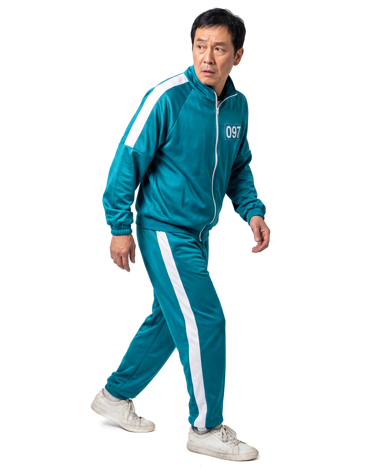 Costum de joc participant cu număr personalizabil pentru adulți