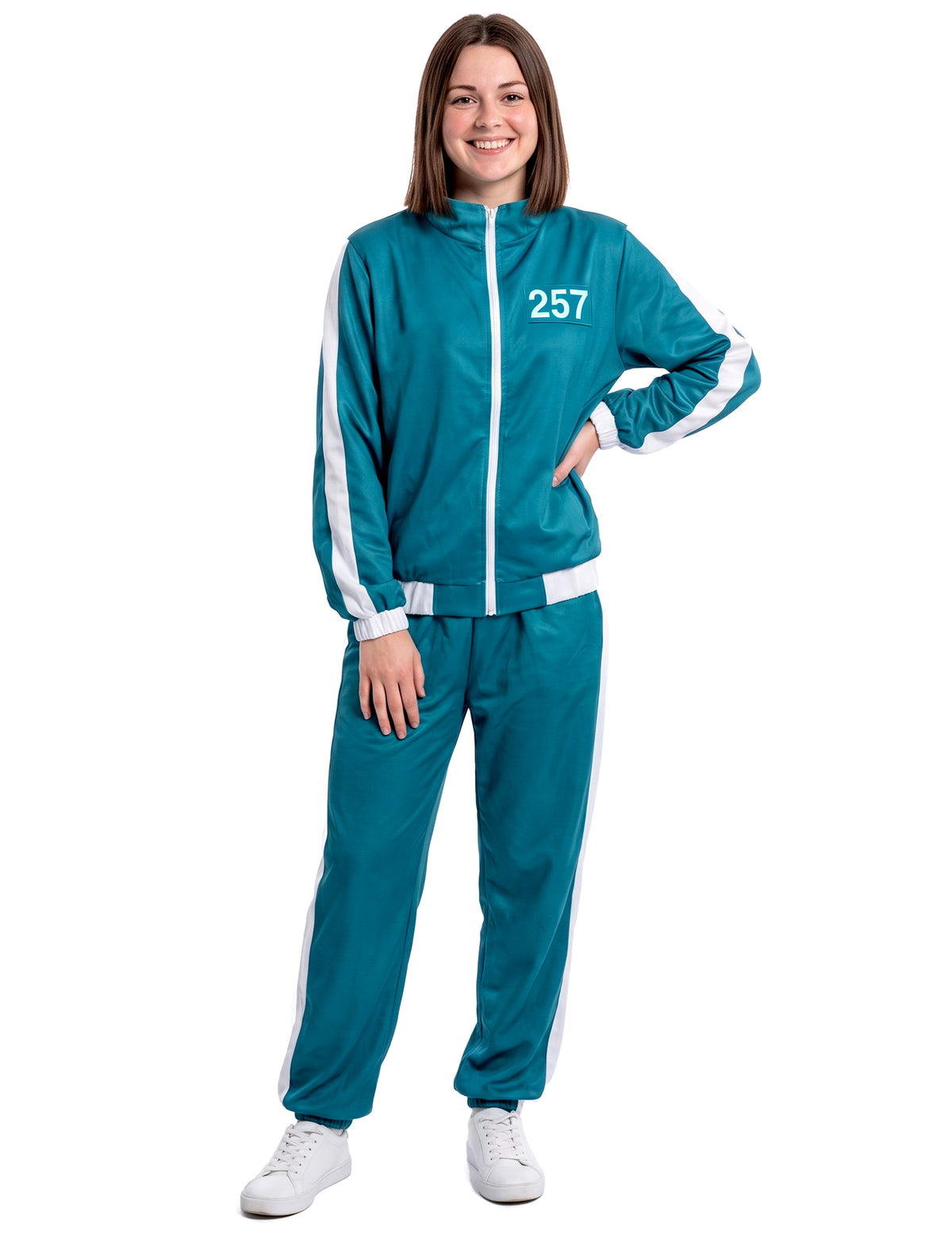 Costum de joc participant cu număr personalizabil pentru adulți