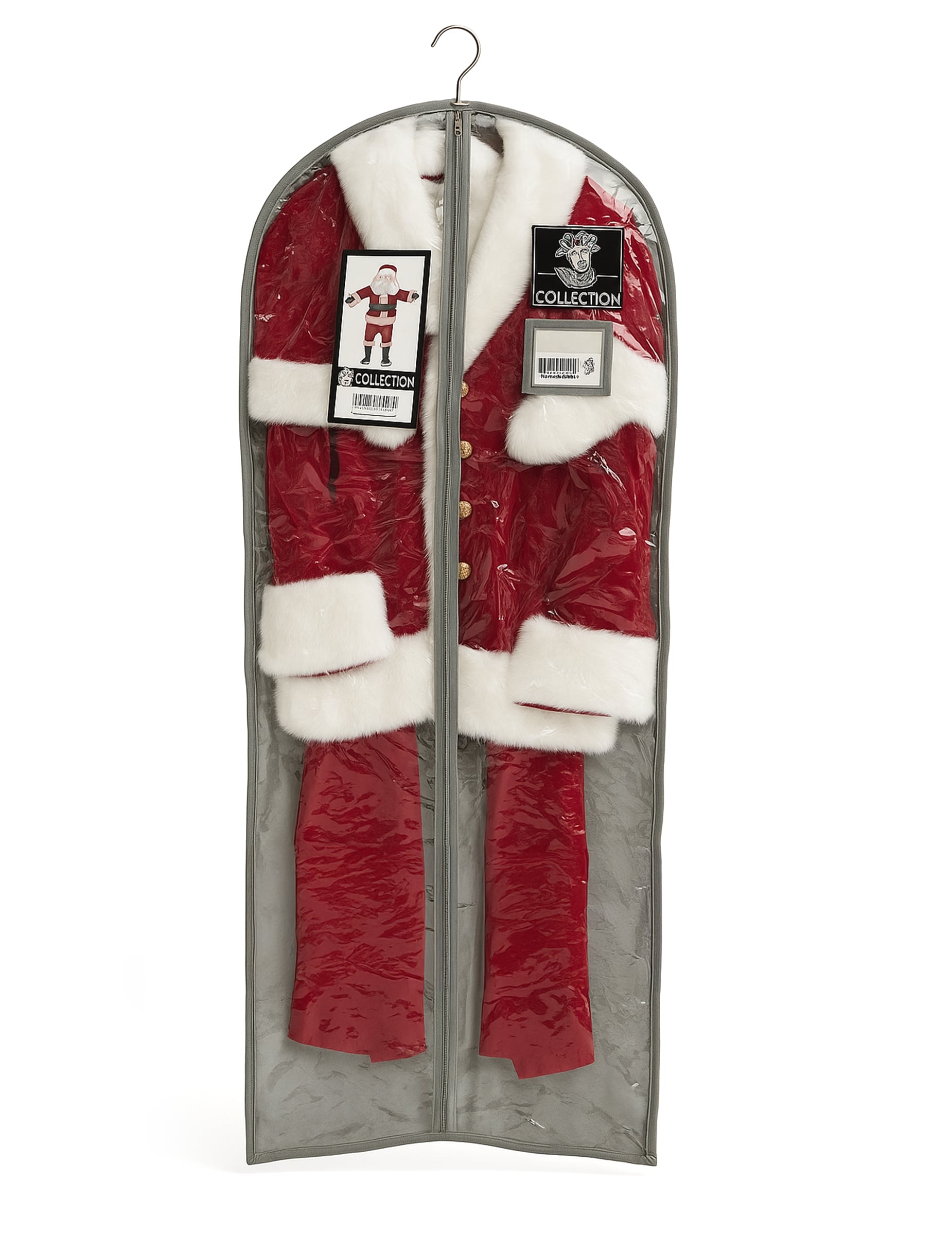 Housse de transport du déguisement de Père Noël avec cape luxe