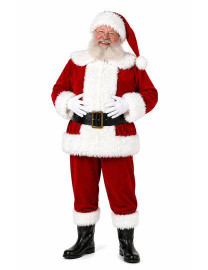 Costum Moș Crăciun polar de lux pentru bărbați