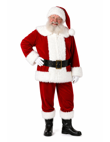 Costum Moș Crăciun polar de lux pentru bărbați