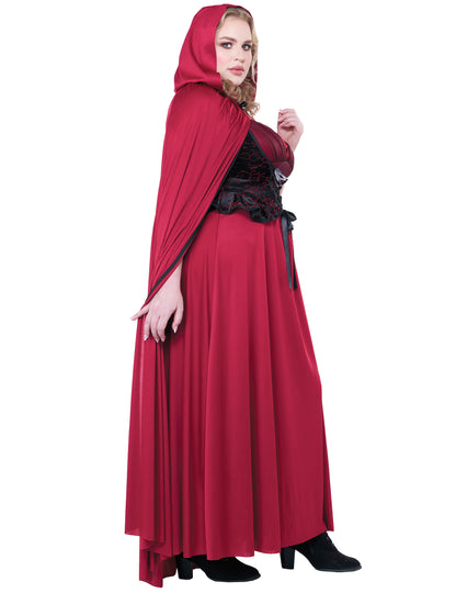 Gothic Red Hacking Woman Garges Costum Red Chaperon