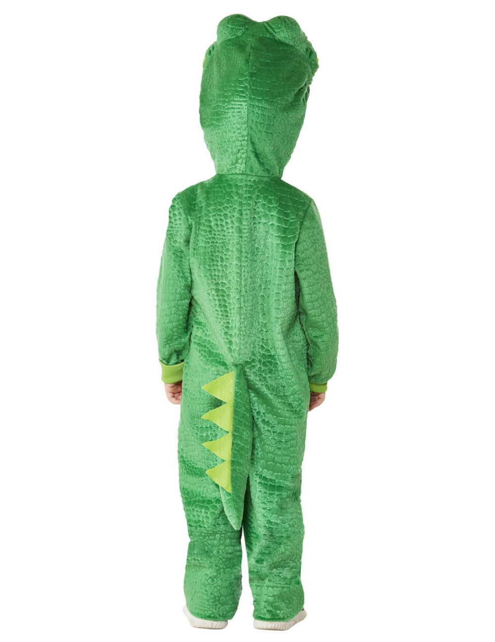 Vedere din spate a costumului mic crocodil pentru bebeluș