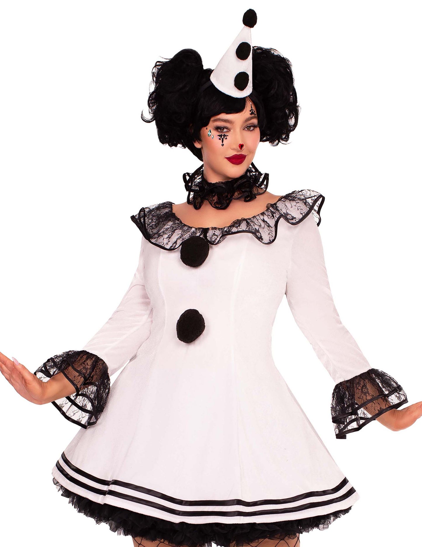 Déguisement pierrot blanc sexy grande taille femme