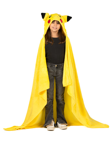 Costum Pikachu Pătură Polară cu Glugă pentru Copii Pokémon™ 