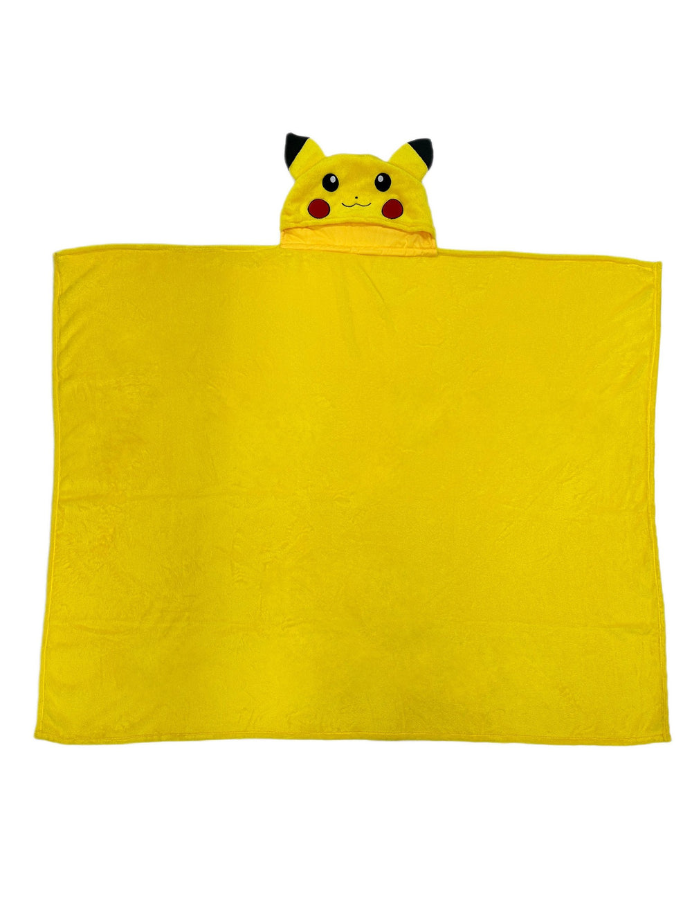 Vue à plat du déguisement plaid polaire à capuche Pikachu Pokémon™