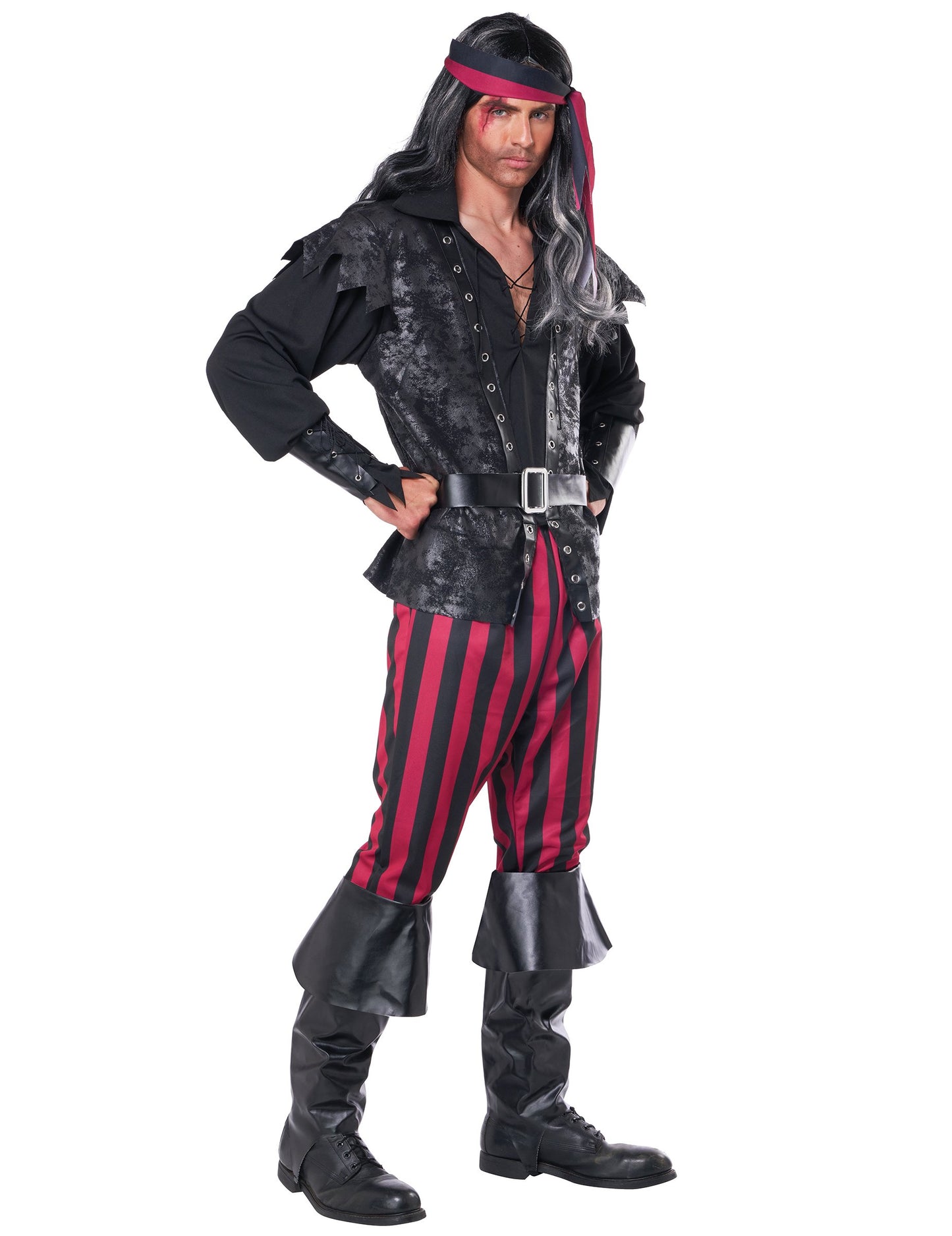 Homme piratii cu dungi deghizare