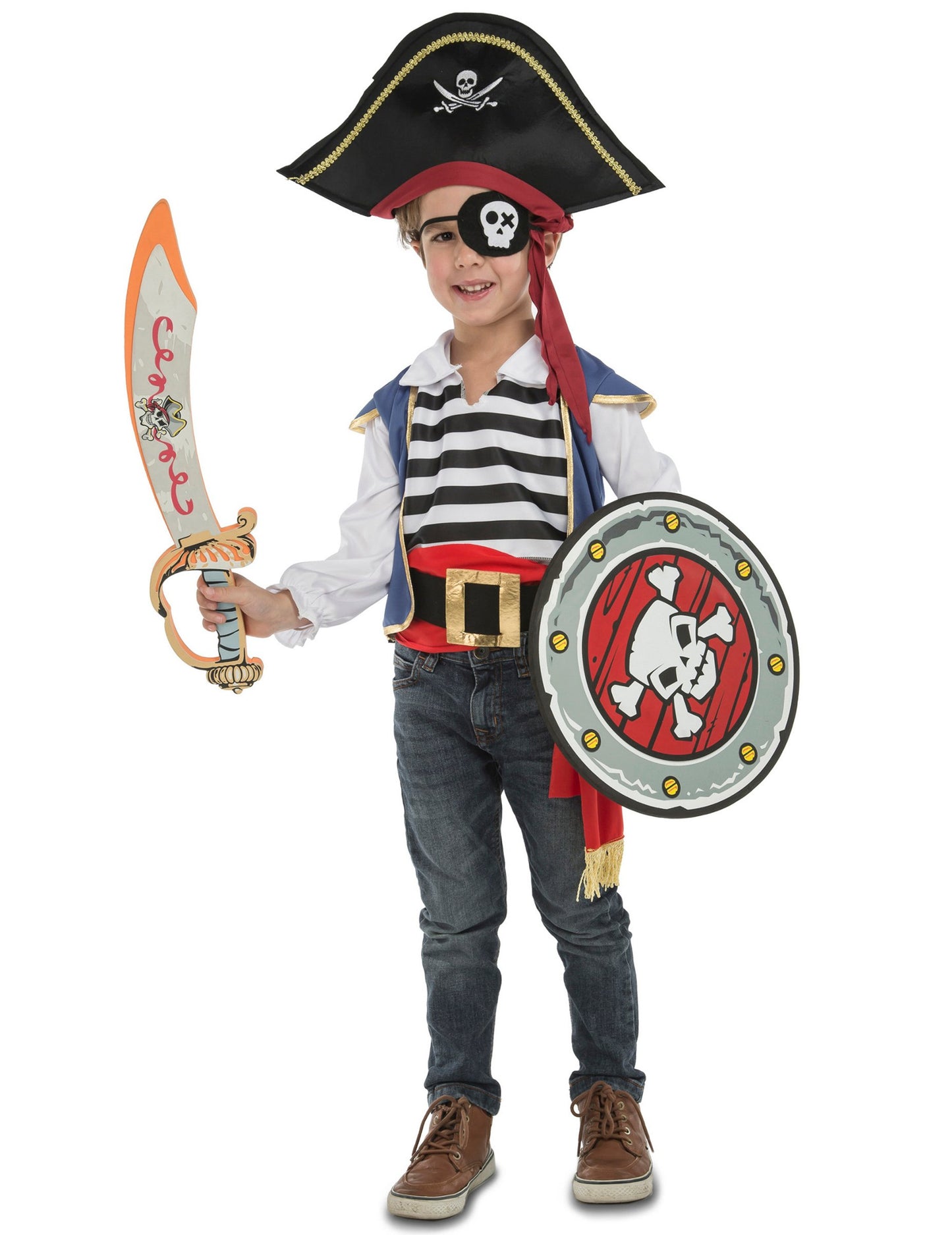 Pirate deghizare cu accesoriile pentru copii