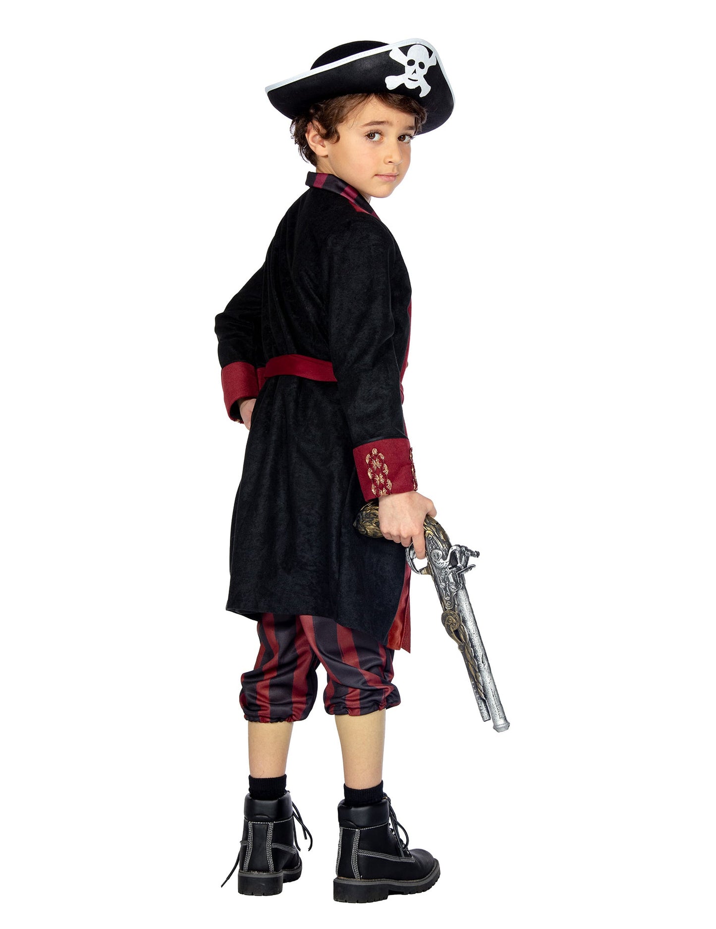 Costum Pirat bordo și negru pentru băieți