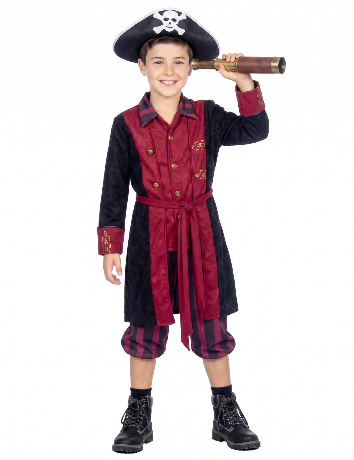 Costum Pirat bordo și negru pentru băieți