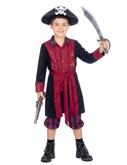 Costum Pirat bordo și negru pentru băieți