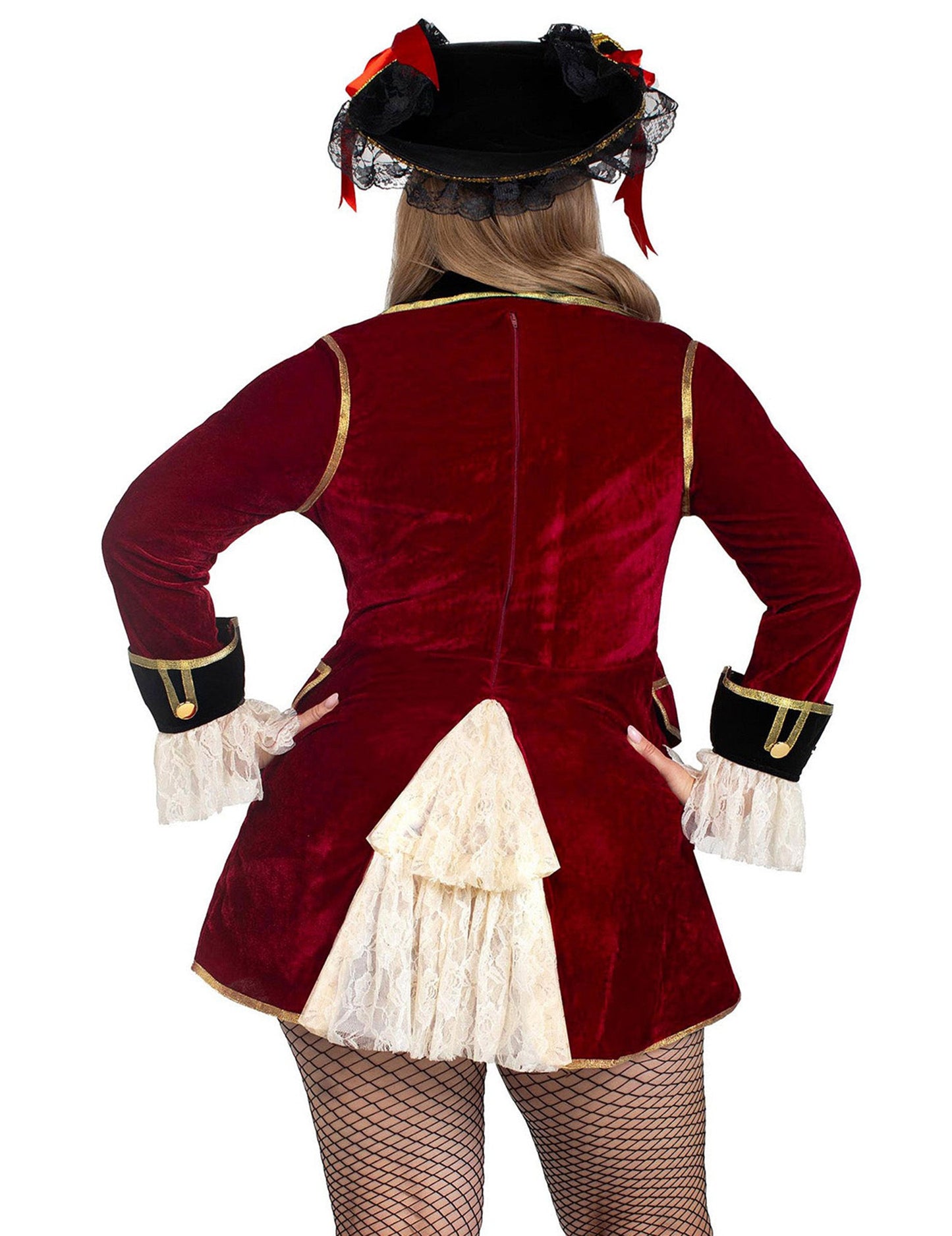 Déguisement pirate bordeaux sexy grande taille femme