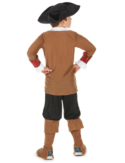 Costum de băiat pirat maro și negru
