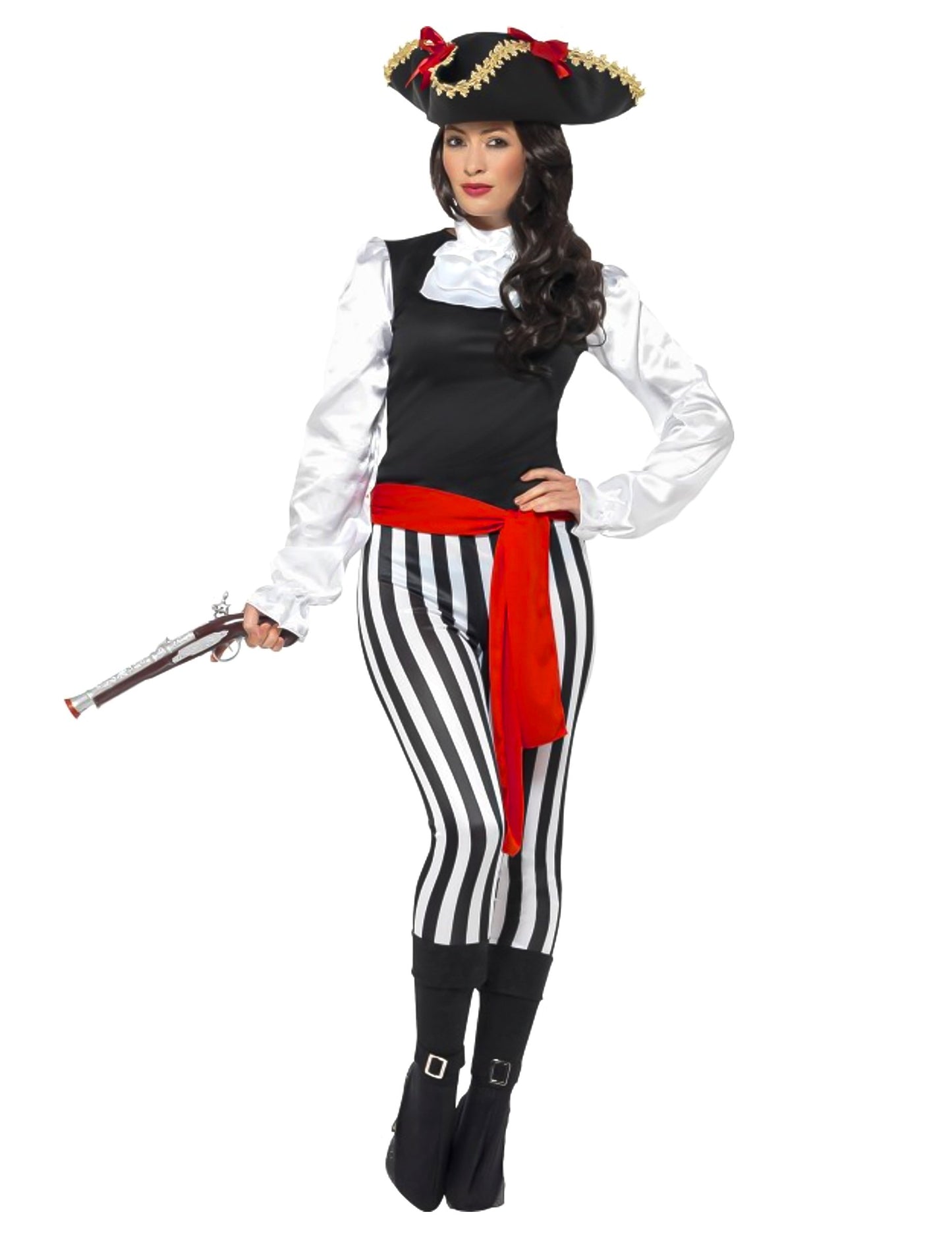 Costum pirat cu dungi pentru femei