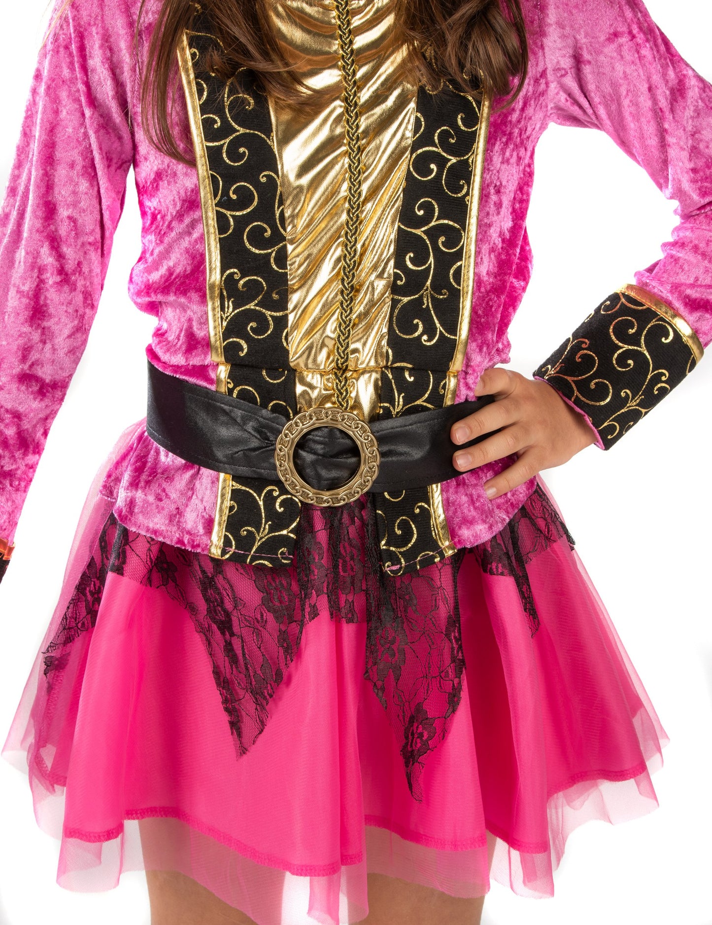 Pirat roz și auriu deghizare