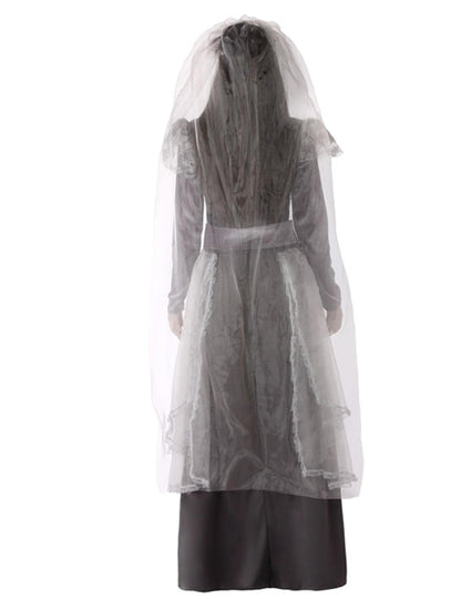 Costum de înmormântare gri feminin căsătorit