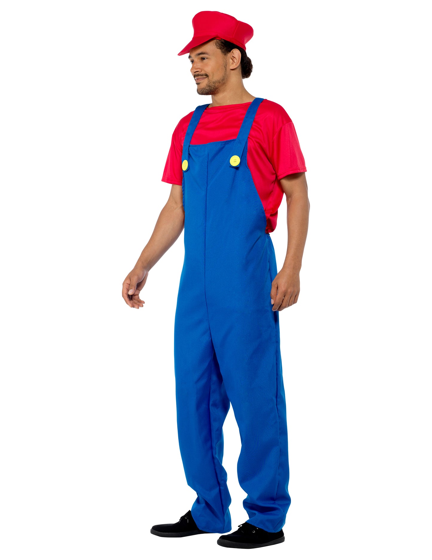 Costum de instalator roșu pentru bărbați