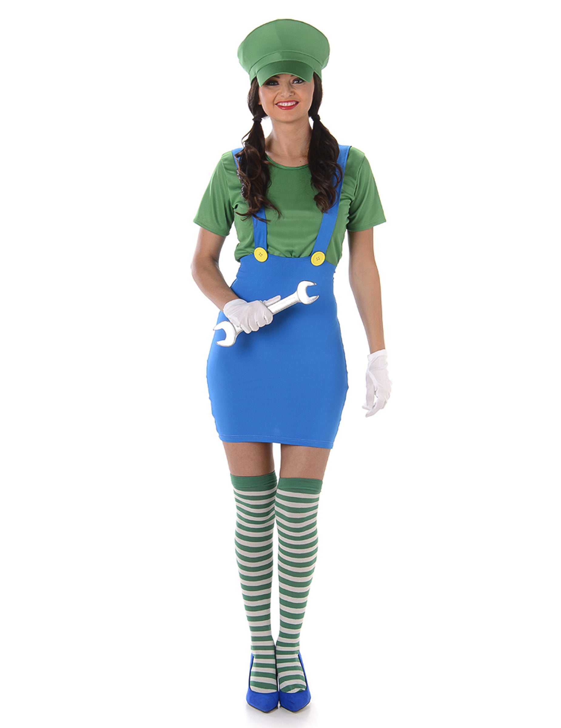 Accessoire clé à molette du déguisement de plombier vert