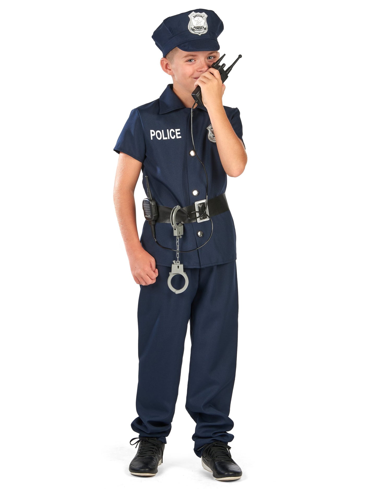 Costum de poliție cu mânecă scurtă pentru copii